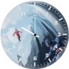 iron man and captain art sv wall clock