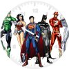 justice league art ci wall clock