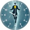black adam x superman nr wall clock