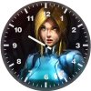 samus aran metroid 3d wall clock