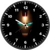 iron man mask 8n wall clock