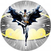 batman dc comic minimal 21 wall clock
