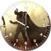 wonder woman batman flash artwork do wall clock