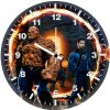 mcu fantastic four on wall clock