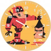 deadpool vs wolverine funko 60 wall clock
