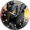 spiderman black and red ge wall clock