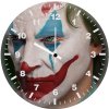 joker closeup digital art 25 wall clock