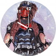 red hood comic art bv wall clock
