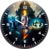 unleashing vengeance of black adam v9 wall clock