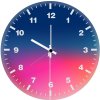 superman colorful background minimalism pn wall clock