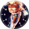 chibi captain marvel artwork p5 wall clock