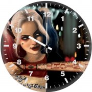 art of harley quinn jr wall clock