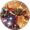 iron man fire d4 wall clock