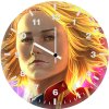captain marvel new artss al wall clock