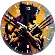 wolverine hero and villain dh wall clock