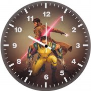 wolverine x gambit mythic power up wall clock