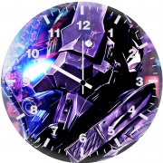 batman arkham scifi neon city 4f wall clock