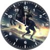 veom bonded a horse an wall clock