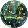 green arrowcz wall clock