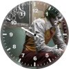 joker sitting train l0 wall clock
