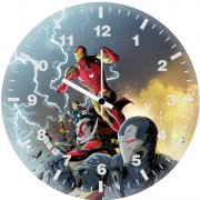 avengers spin on adventure tb wall clock