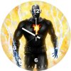 black adam digital art s7 wall clock
