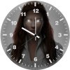 black widow glowing eyes lq wall clock