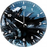 batman cape flying zn wall clock