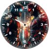 batman and daredevil playing with chaos am wall clock