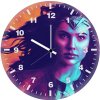 wonder woman 1984 retrowave tl wall clock