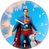 superman krypto cape in the wind 4j wall clock
