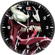 venom digital artwork uf wall clock