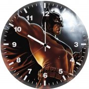 batman bat signal comic rn wall clock