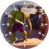 hulk art sunset sa wall clock