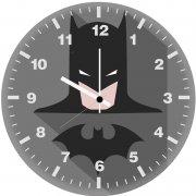 batman minimalism poster to wall clock