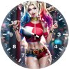 harley quinn heroic pose yd wall clock