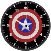 captain america shield dark 5f wall clock