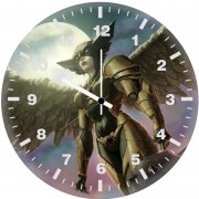 hawkgirl hb wall clock