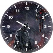 batman and superman ll wall clock