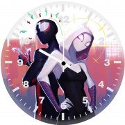 across dimensions miles and gwen aq wall clock