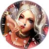 harley quinn playful pose vl wall clock