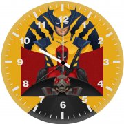 mutant mayhem wade and logan zu wall clock