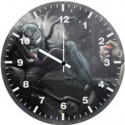 venom digital artwork e6 wall clock