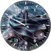 batman gotham roof top protecter cz wall clock