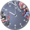 chibi spidey and venom sr wall clock