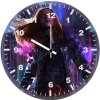 cyberpunk black widow y0 wall clock