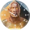 black adam rock artwork bq wall clock