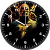 black adam power born from rage l9 wall clock