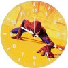 spider man striking cityscape 5q wall clock