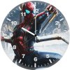 iron spider in spiderman no way home qr wall clock